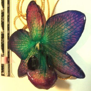 orchid flower necklace